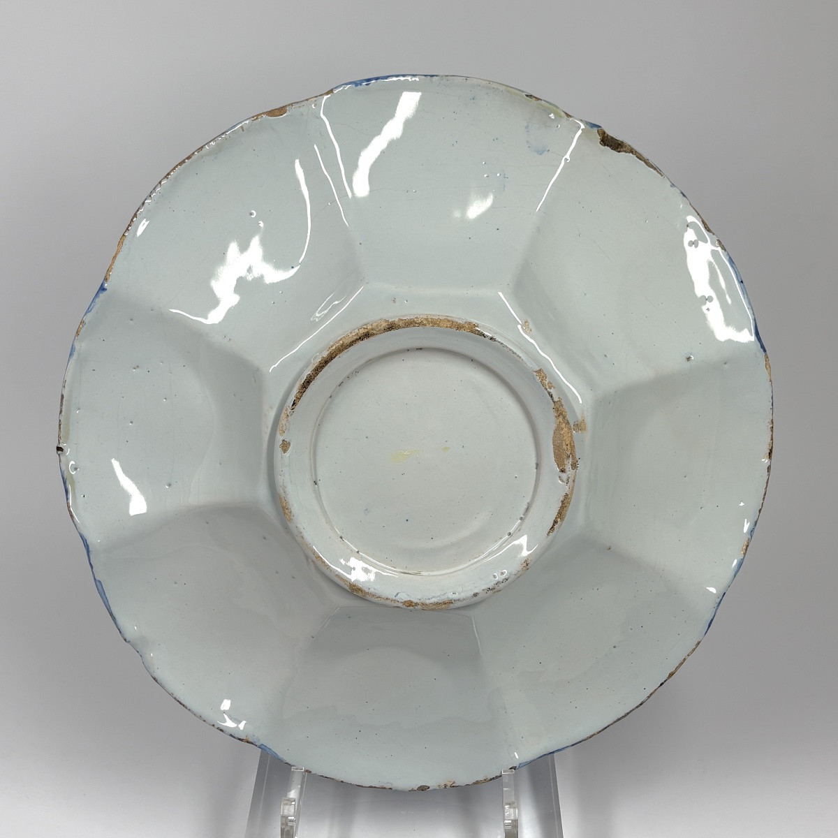 Plat en faïence de Francfort - XVIIe siècle-photo-2