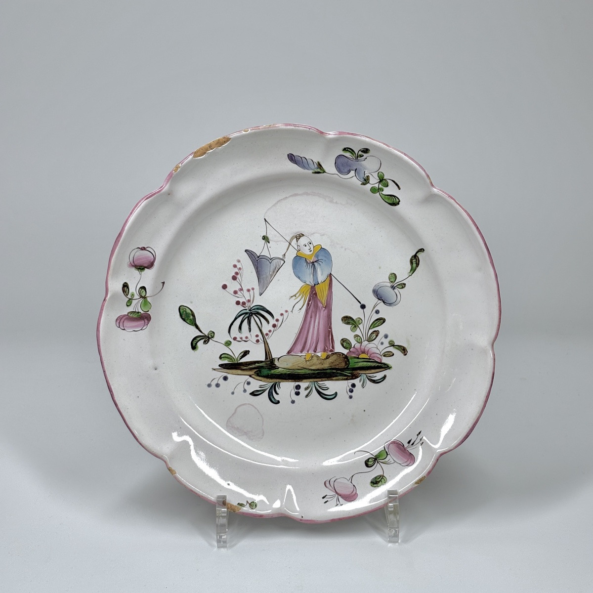 Set Of Nine Earthenware Plates And Dishes From Eastern France - 18th-19th Century-photo-3