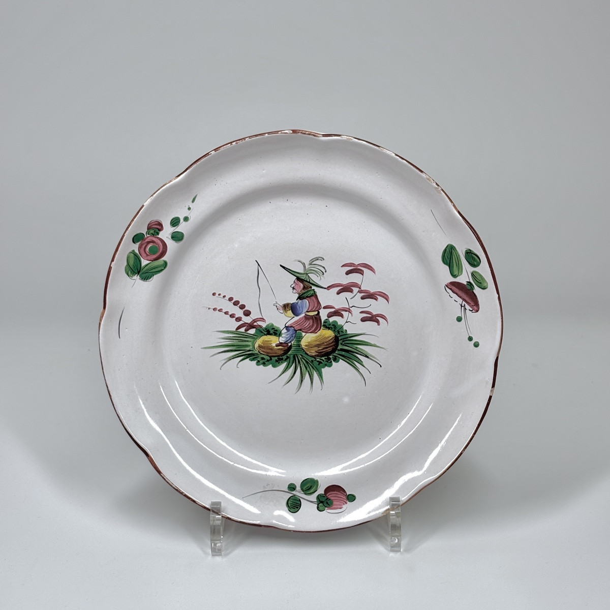 Set Of Nine Earthenware Plates And Dishes From Eastern France - 18th-19th Century-photo-4