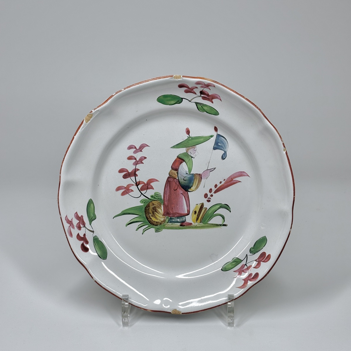 Set Of Nine Earthenware Plates And Dishes From Eastern France - 18th-19th Century-photo-1