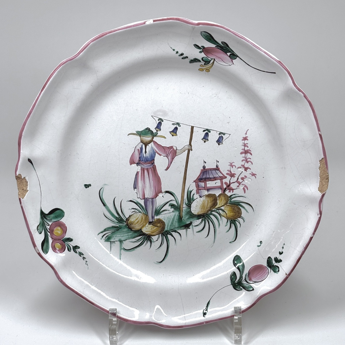 Set Of Nine Earthenware Plates And Dishes From Eastern France - 18th-19th Century-photo-3