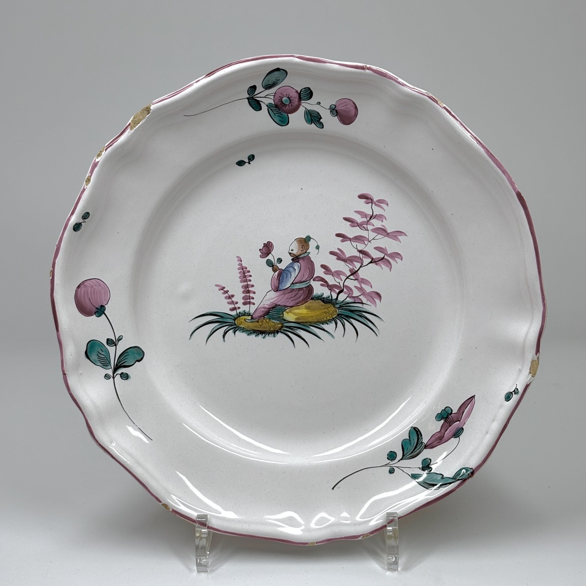 Set Of Nine Earthenware Plates And Dishes From Eastern France - 18th-19th Century-photo-4