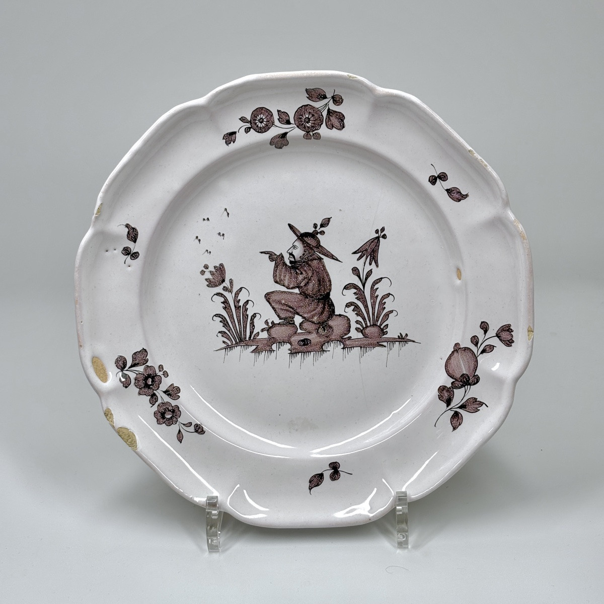 Set Of Nine Earthenware Plates And Dishes From Eastern France - 18th-19th Century-photo-6