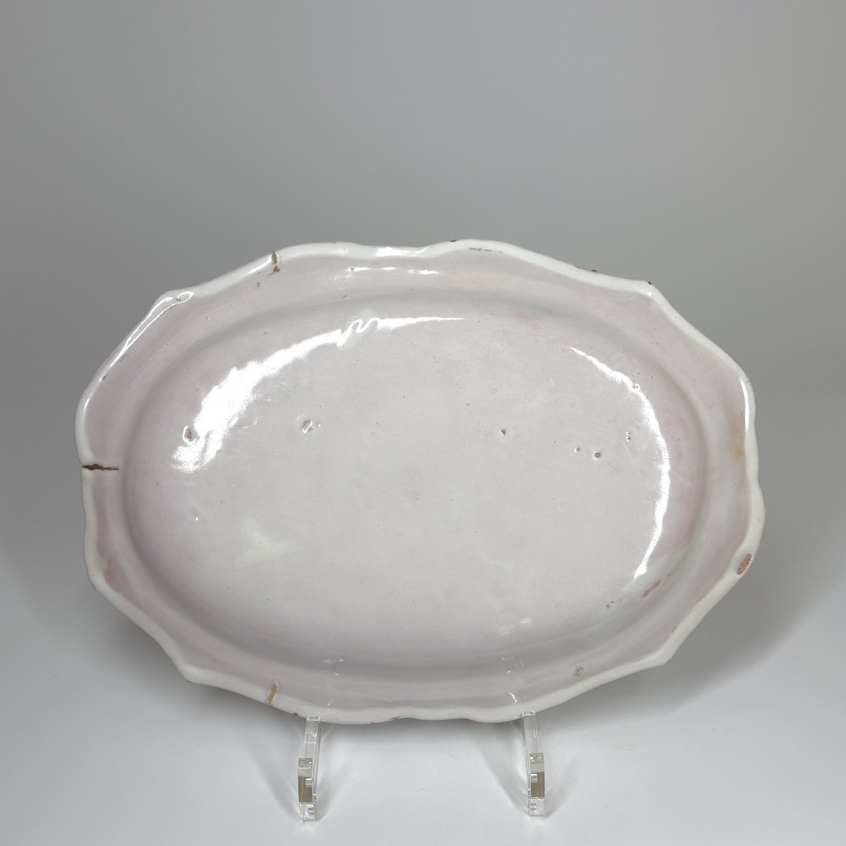 Oval Dish In Marseille Earthenware - 18th Century-photo-4