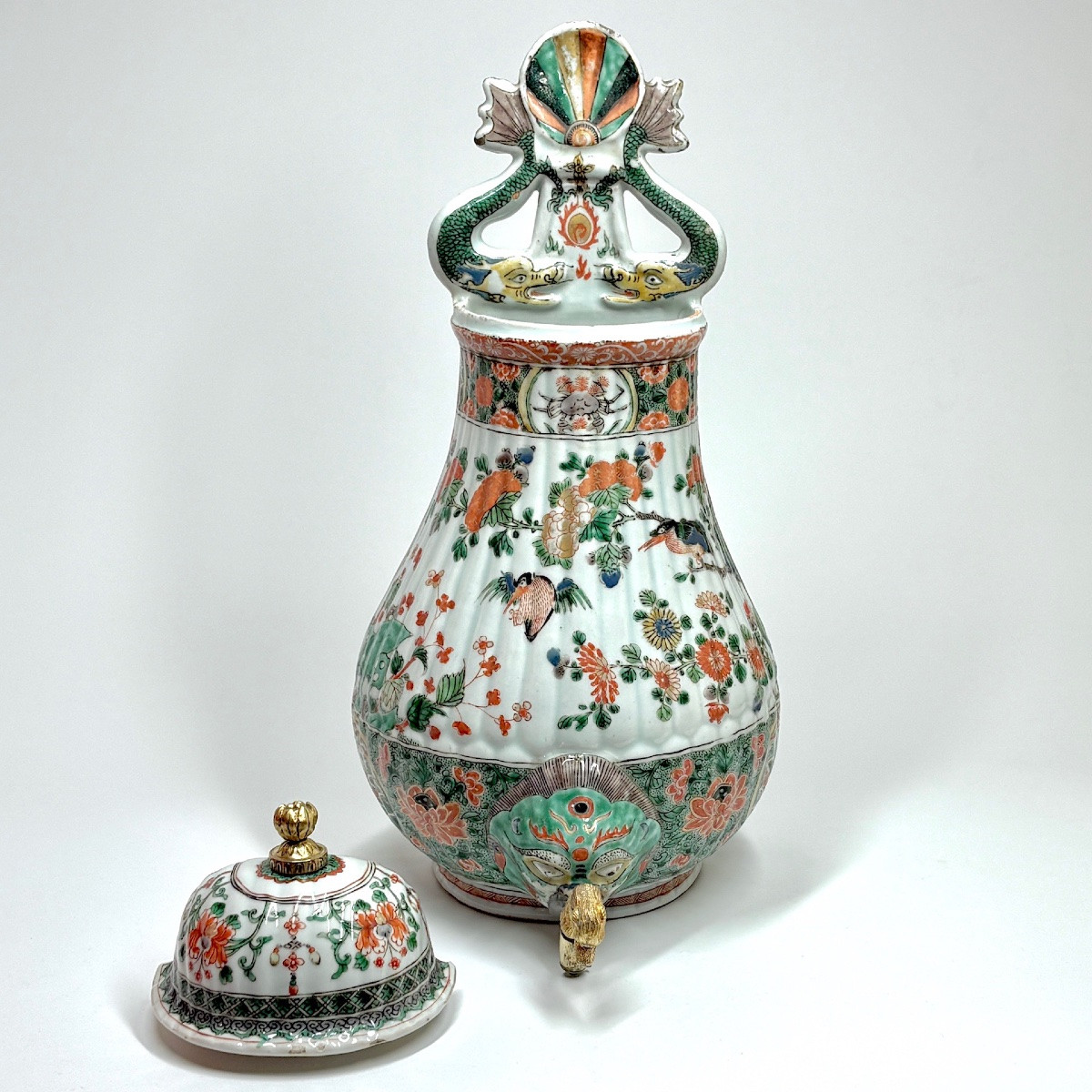 Chinese Porcelain Fountain Of The Green Family - Kangxi Period (1662-1722)-photo-2
