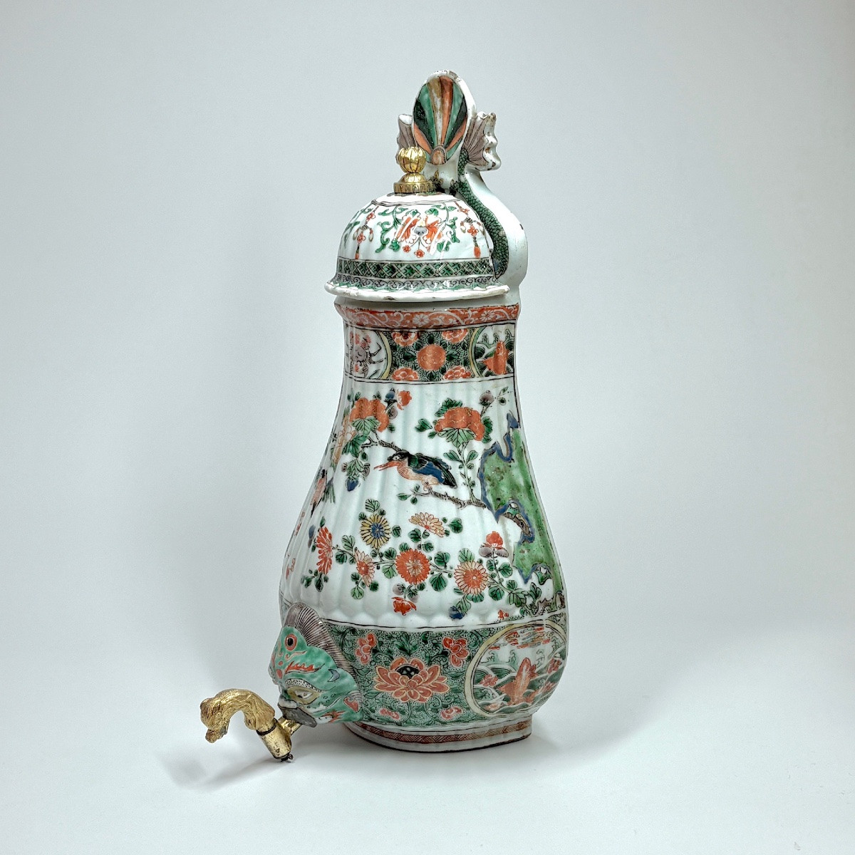 Chinese Porcelain Fountain Of The Green Family - Kangxi Period (1662-1722)-photo-3