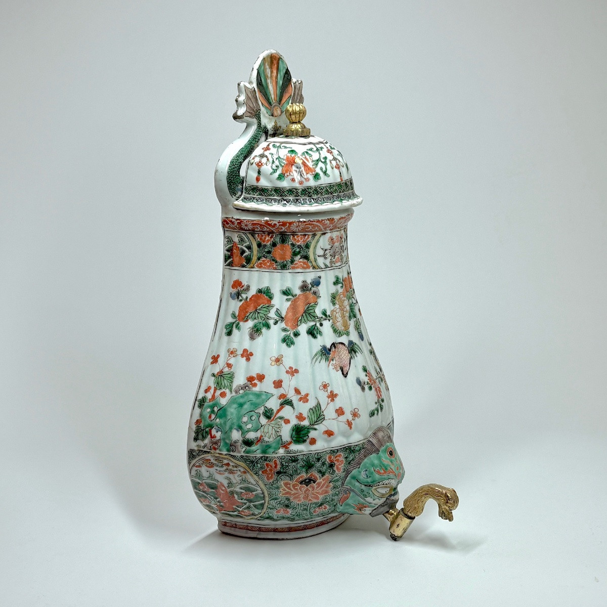 Chinese Porcelain Fountain Of The Green Family - Kangxi Period (1662-1722)-photo-4