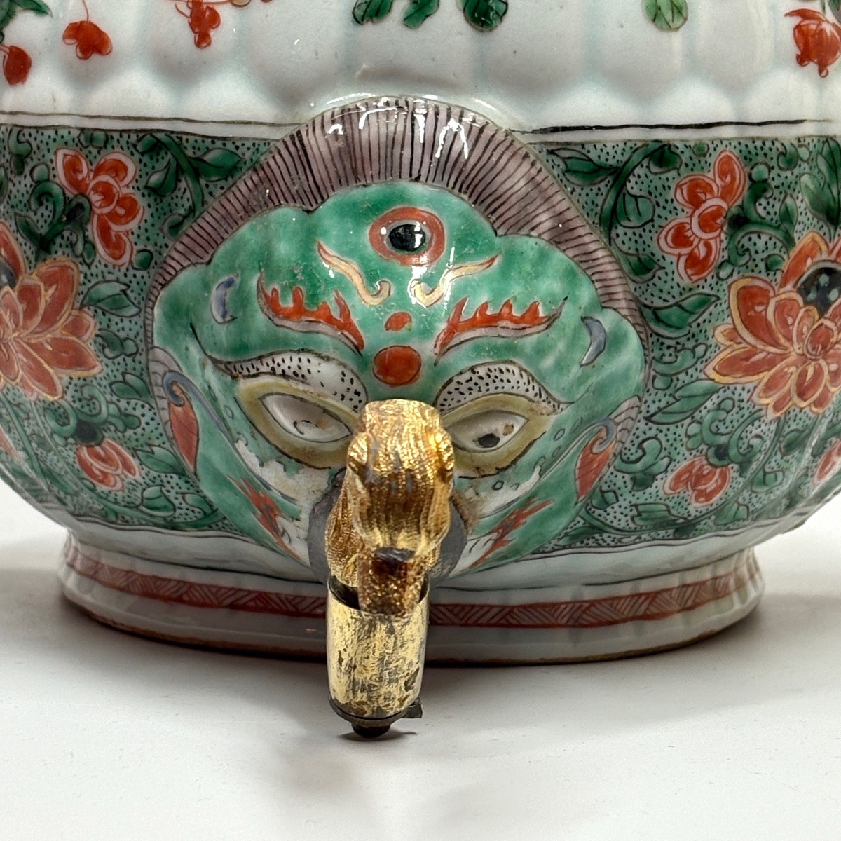 Chinese Porcelain Fountain Of The Green Family - Kangxi Period (1662-1722)-photo-2