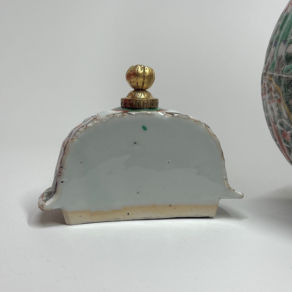 Chinese Porcelain Fountain Of The Green Family - Kangxi Period (1662-1722)-photo-5