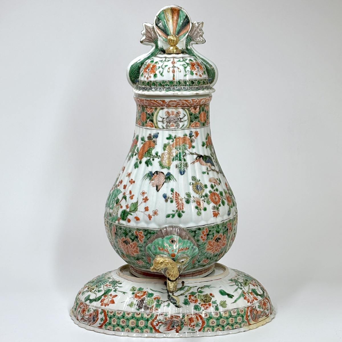 Chinese Porcelain Fountain Of The Green Family - Kangxi Period (1662-1722)