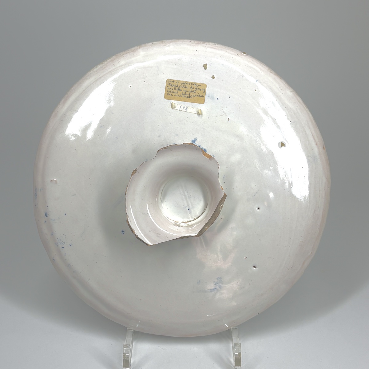 Tray On Pedestal From Moustiers - 18th Century-photo-2