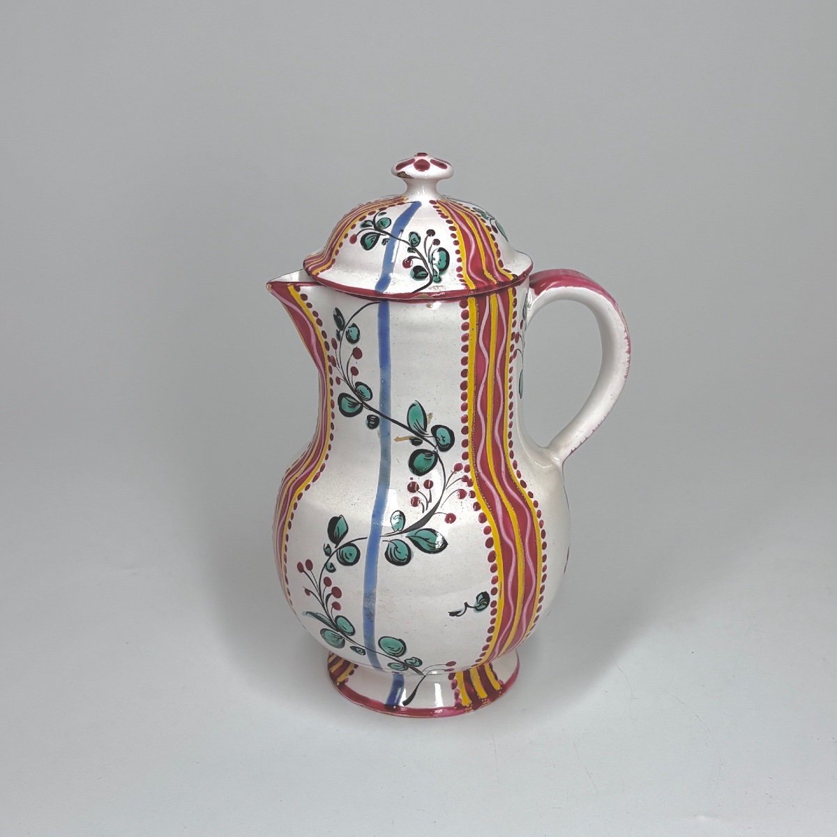 Aprey Earthenware Coffee Pot And Two Juice Jars - 18th Century-photo-2