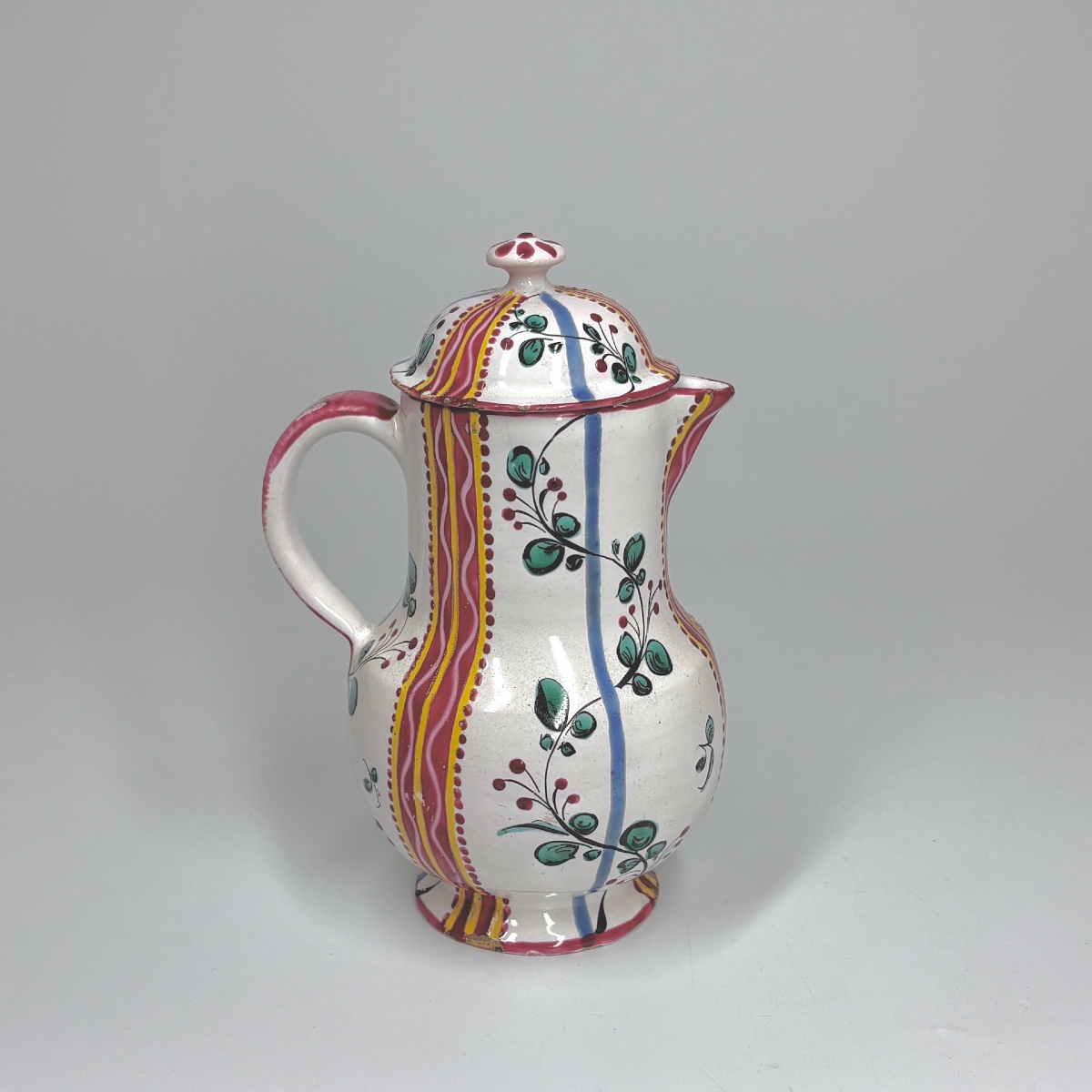 Aprey Earthenware Coffee Pot And Two Juice Jars - 18th Century-photo-4