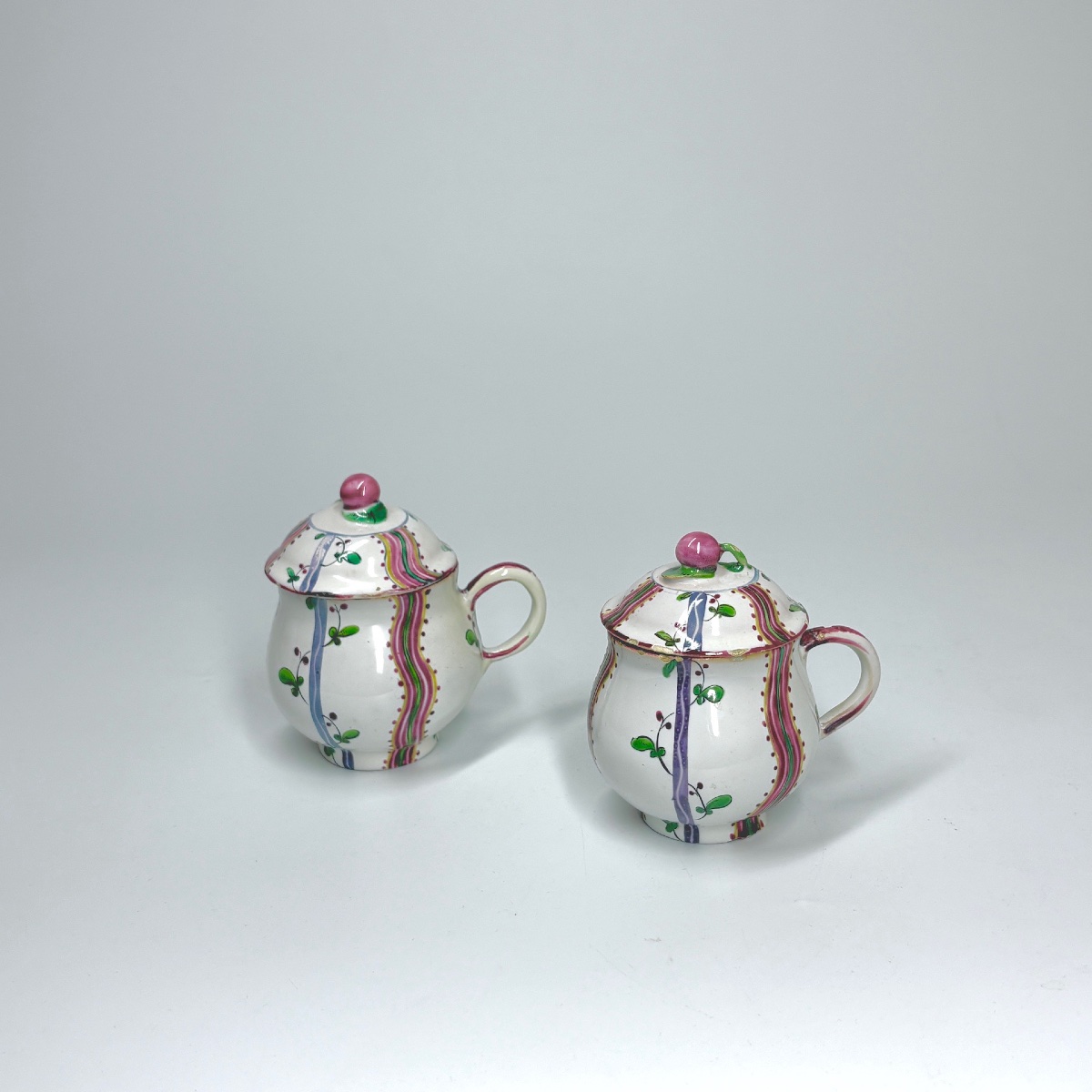 Aprey Earthenware Coffee Pot And Two Juice Jars - 18th Century-photo-4