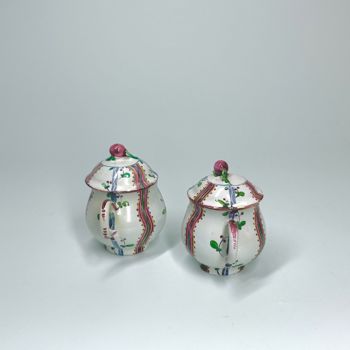 Aprey Earthenware Coffee Pot And Two Juice Jars - 18th Century-photo-5