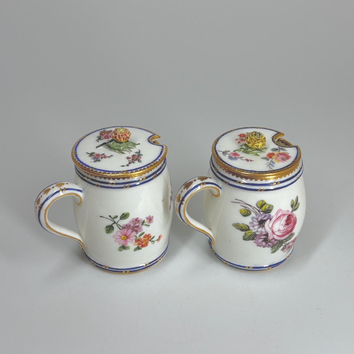 Pair Of Sèvres Soft-paste Porcelain Mustard Pots - Eighteenth Century-photo-4