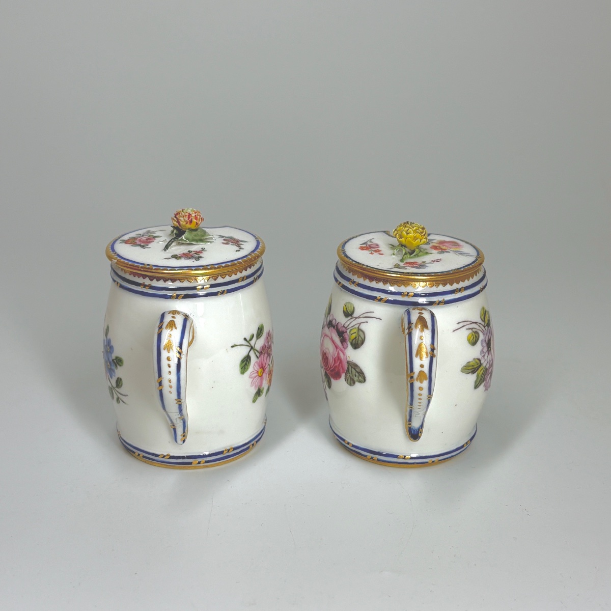 Pair Of Sèvres Soft-paste Porcelain Mustard Pots - Eighteenth Century-photo-1
