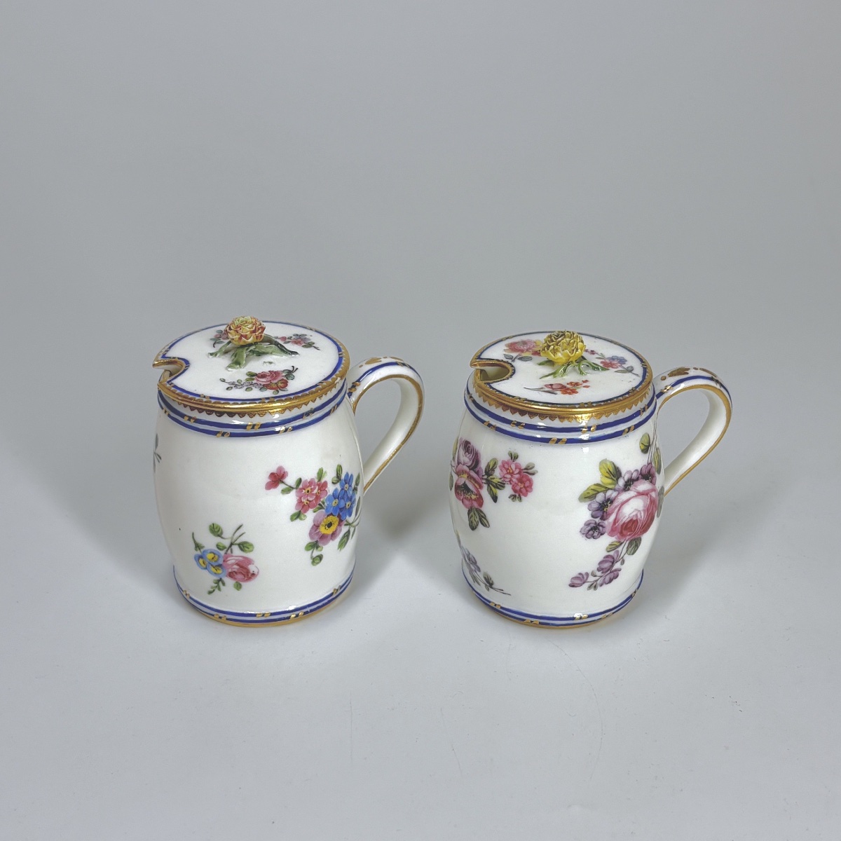 Pair Of Sèvres Soft-paste Porcelain Mustard Pots - Eighteenth Century-photo-5