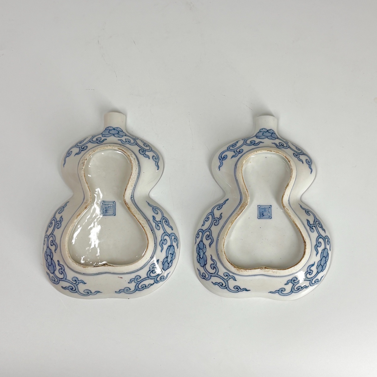 Japon - Paire de coupes  en forme de coloquintes - Époque Meiji - XIXe siècle-photo-3