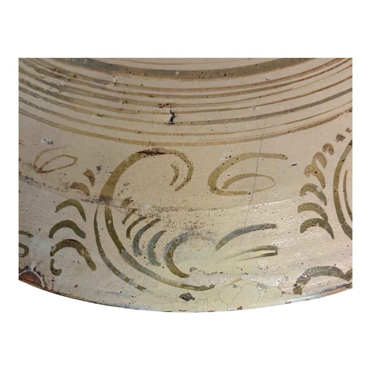 Large Hispano-moorish Earthenware Dish - 16th Century-photo-1