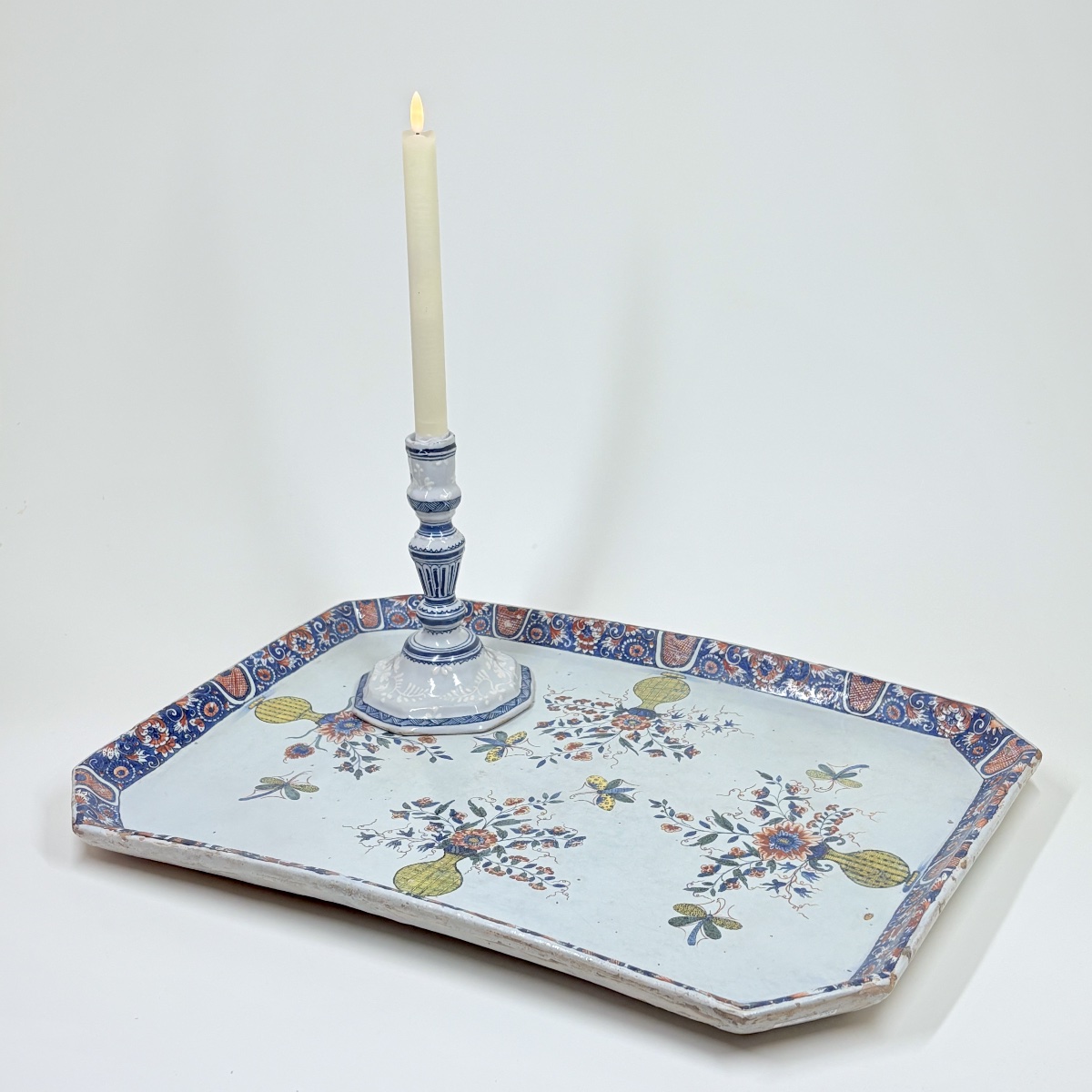 Rouen Earthenware Cabaret Table Top - First Quarter Of The Eighteenth Century-photo-3