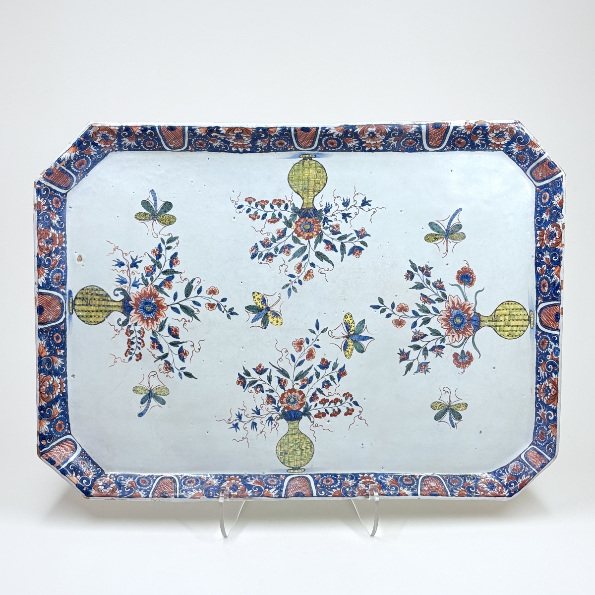 Rouen Earthenware Cabaret Table Top - First Quarter Of The Eighteenth Century