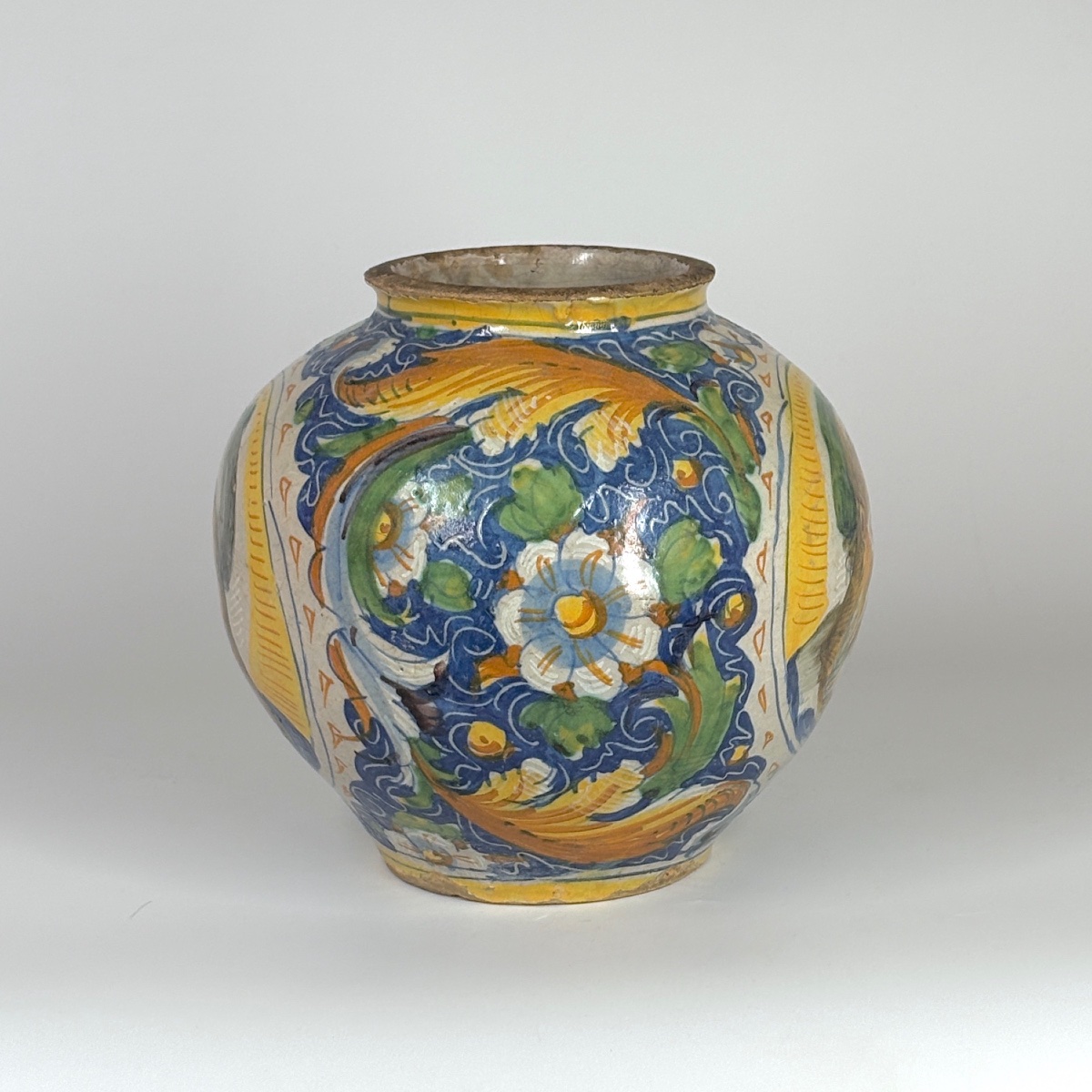 Vase boule en majolique de Venise - XVIe siècle-photo-2