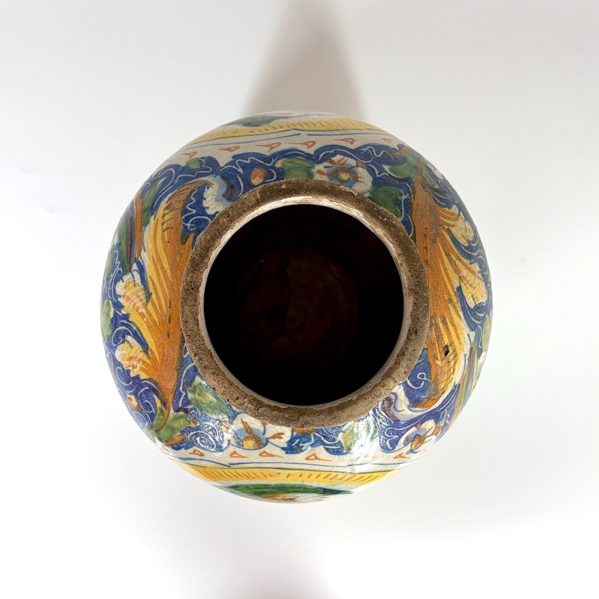 Vase boule en majolique de Venise - XVIe siècle-photo-1