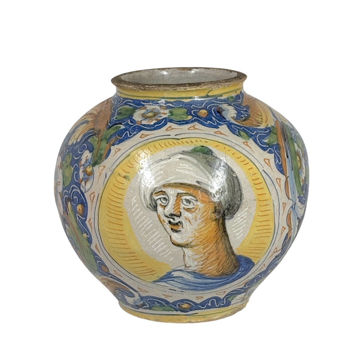 Vase boule en majolique de Venise - XVIe siècle