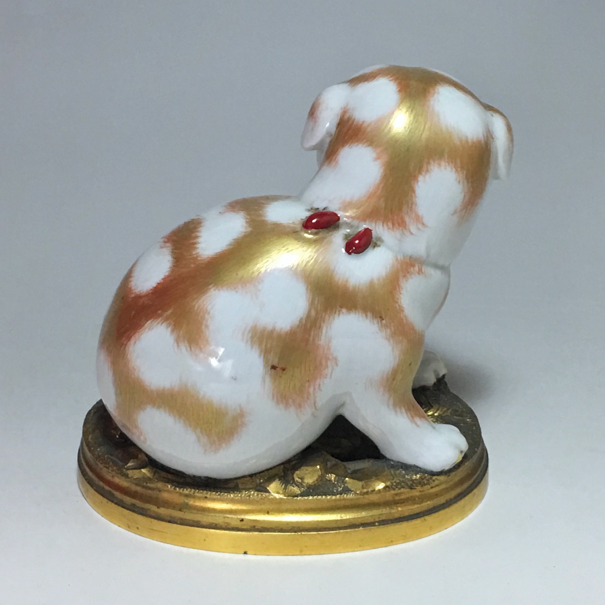 Small Japanese Kutani Porcelain Puppy - 19th Century-photo-2