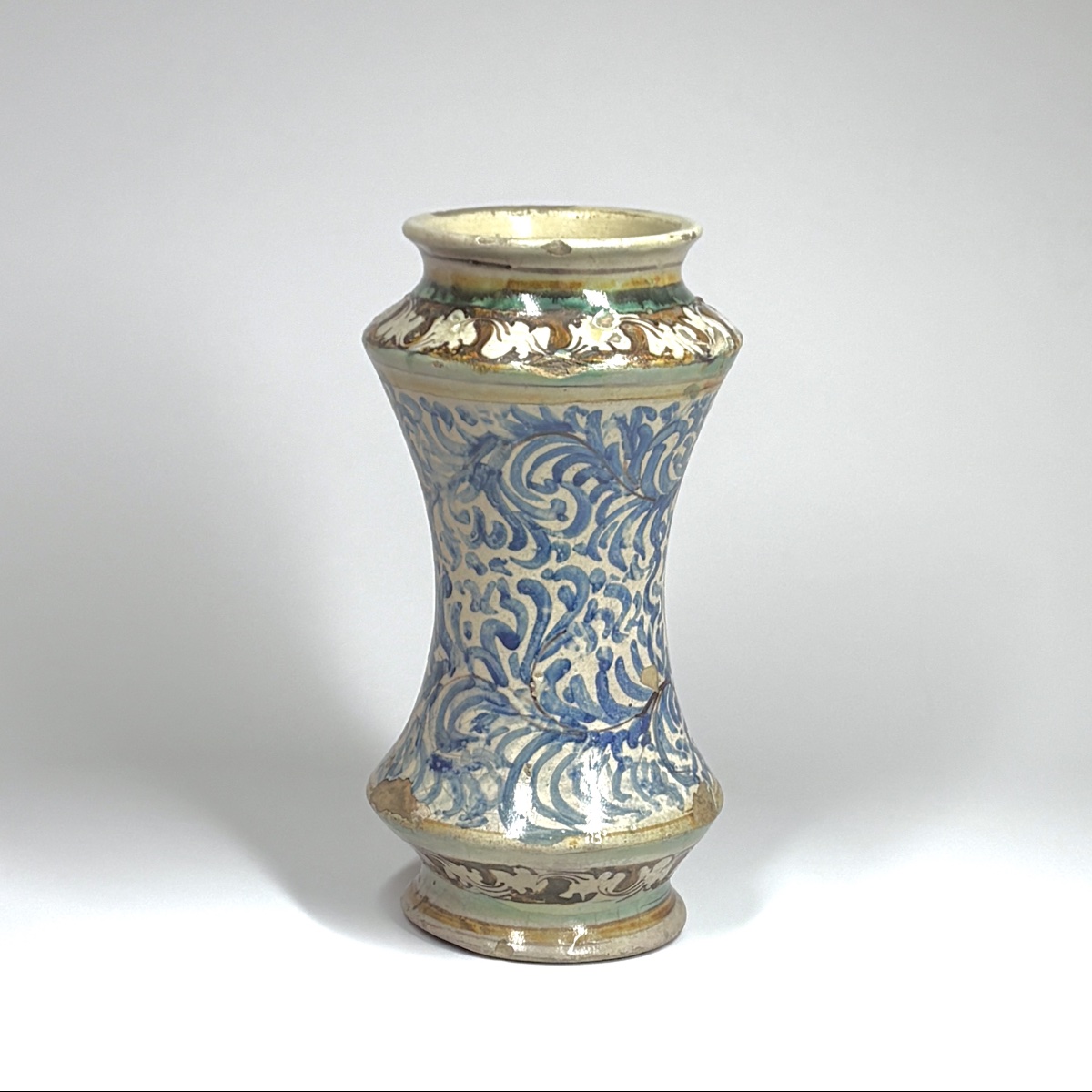 Majolica Albarello From Sciacca (sicily) — Seventeenth Century-photo-3