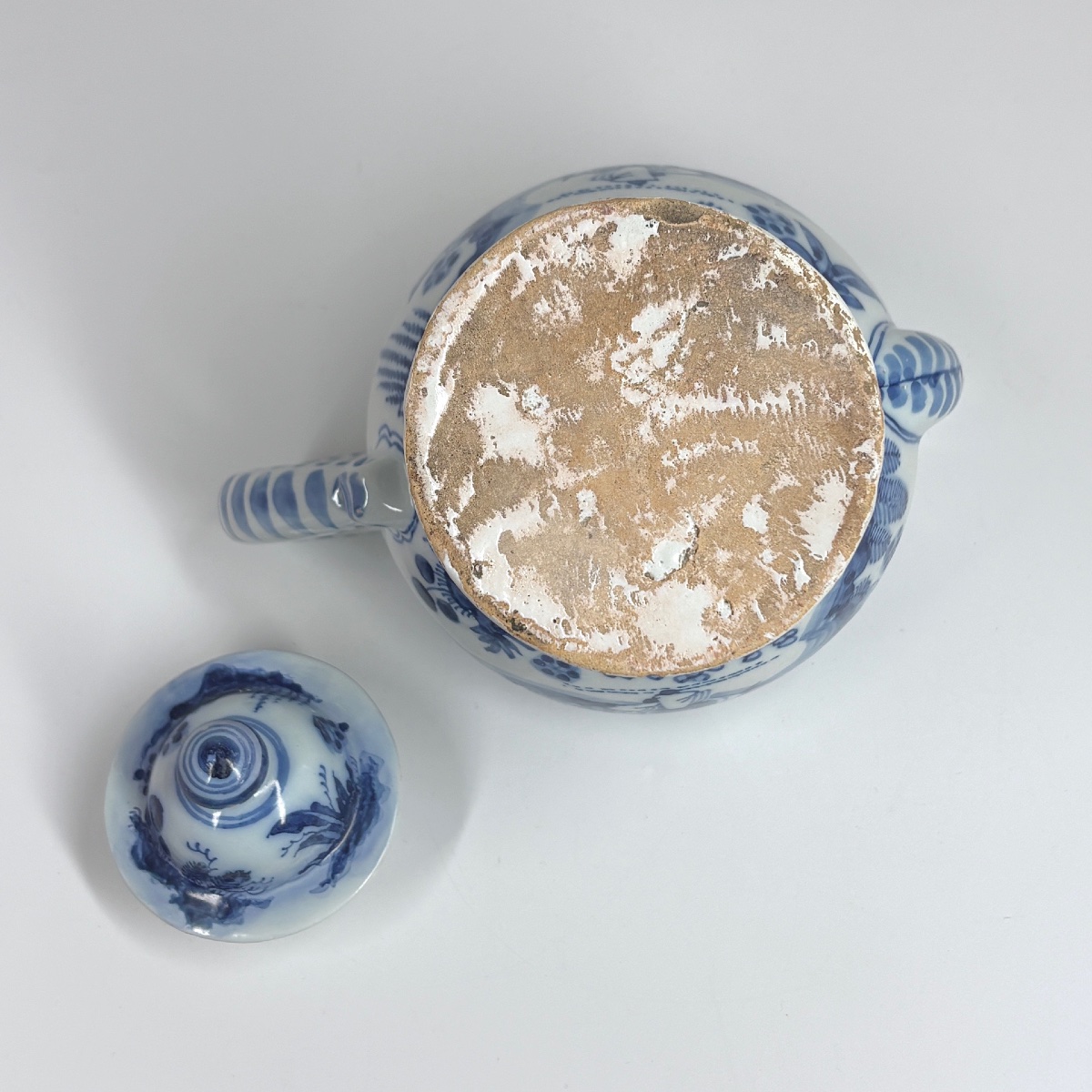 Théière en faïence de Delft - XVIIe siècle-photo-4