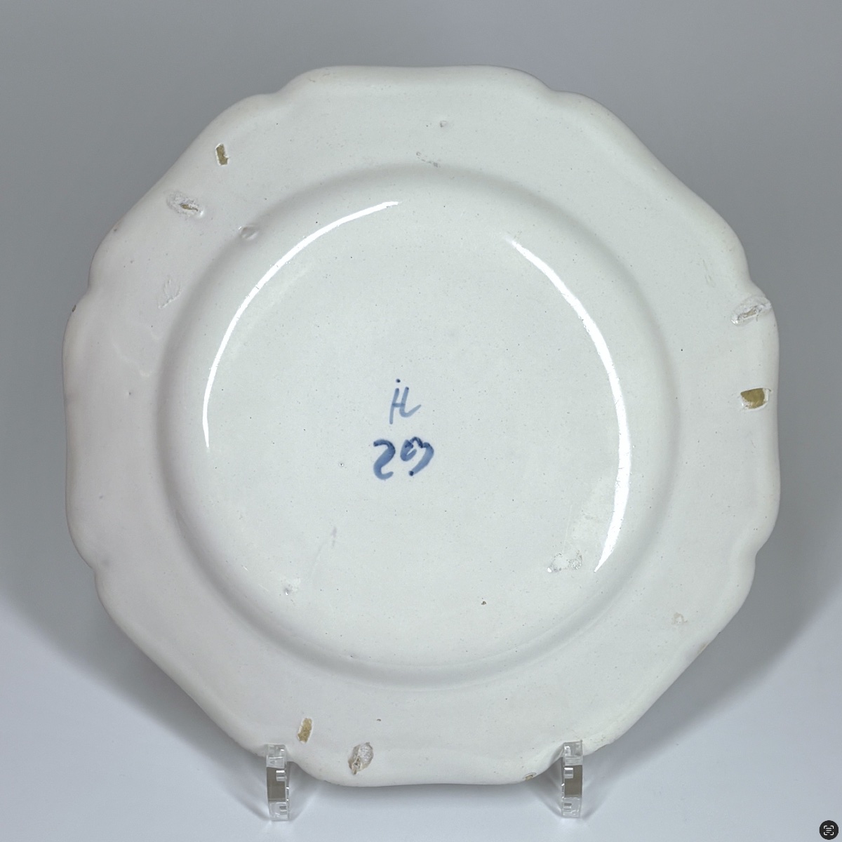 Strasbourg Earthenware Plate "qualité Fine" – Joseph Hannong – 18th Century-photo-2