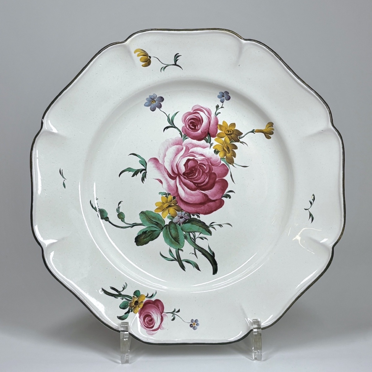 Strasbourg Earthenware Plate "qualité Fine" – Joseph Hannong – 18th Century