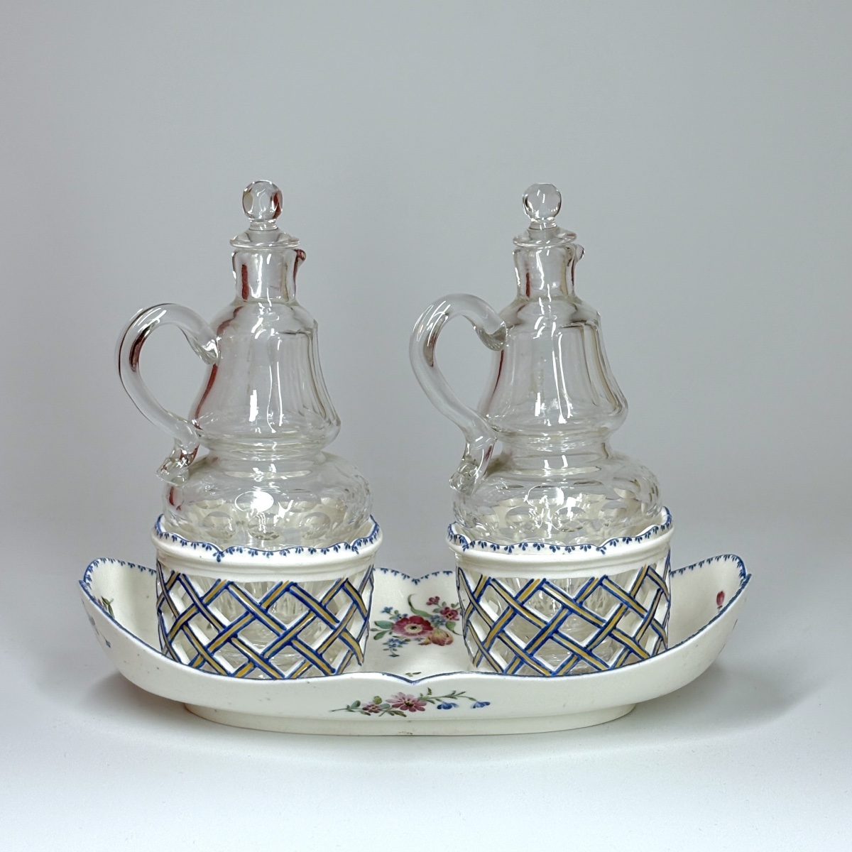 Porcelain Oil Cruet Holder From Mennecy—eighteenth Century-photo-2