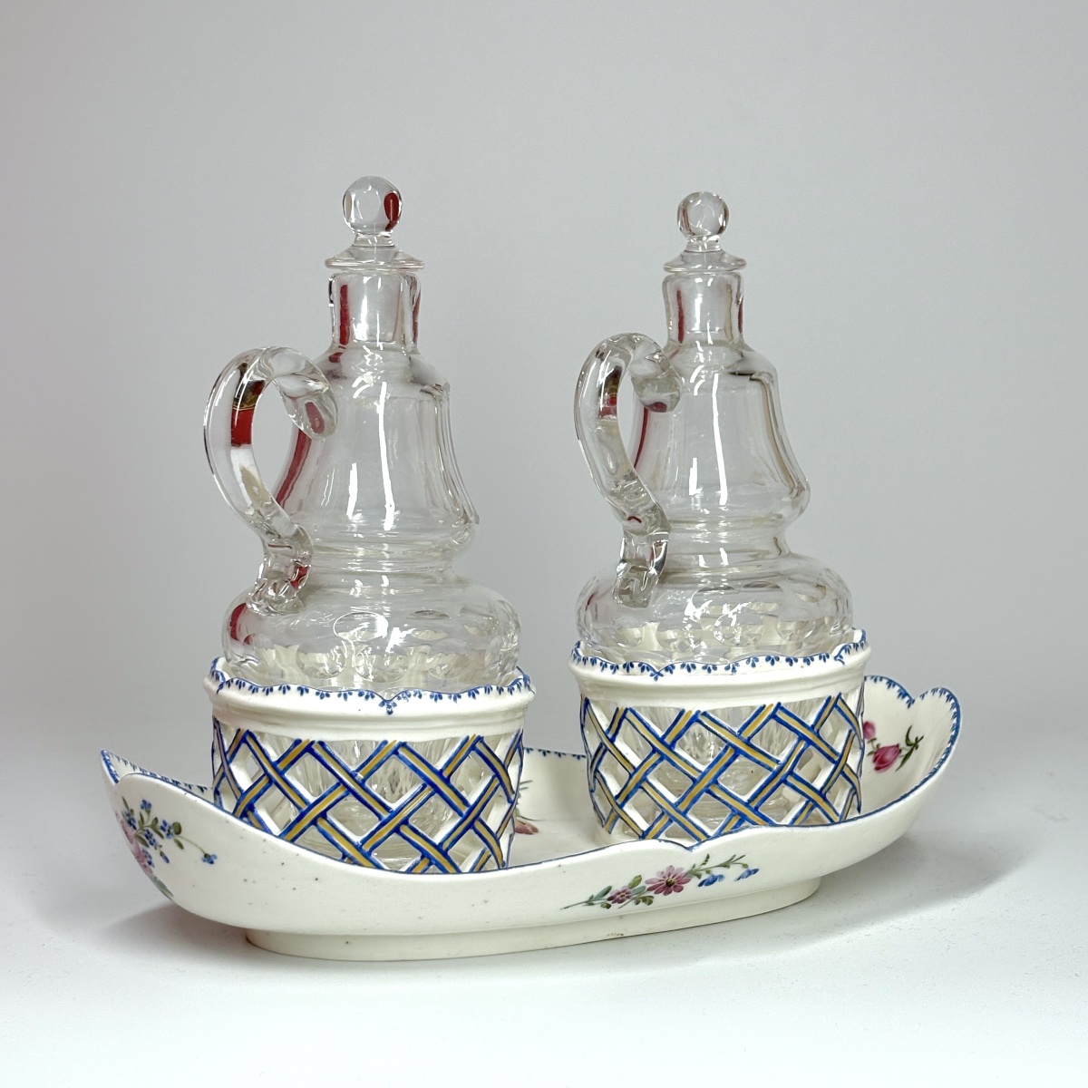 Porcelain Oil Cruet Holder From Mennecy—eighteenth Century-photo-4