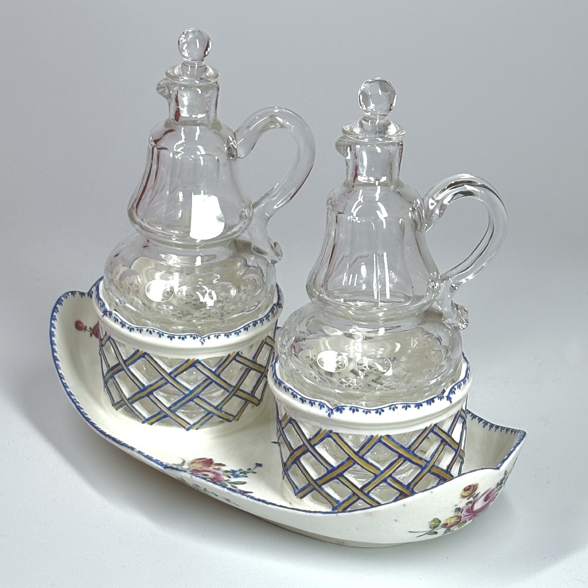 Porcelain Oil Cruet Holder From Mennecy—eighteenth Century-photo-1