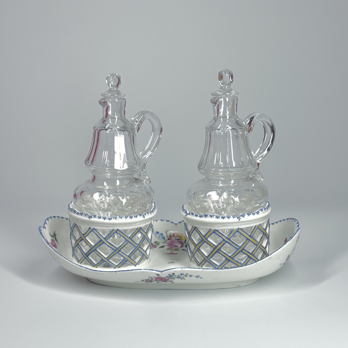 Porcelain Oil Cruet Holder From Mennecy—eighteenth Century-photo-2