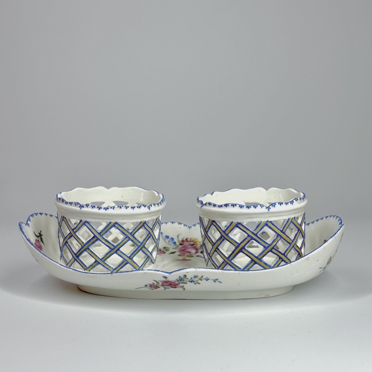 Porcelain Oil Cruet Holder From Mennecy—eighteenth Century-photo-3