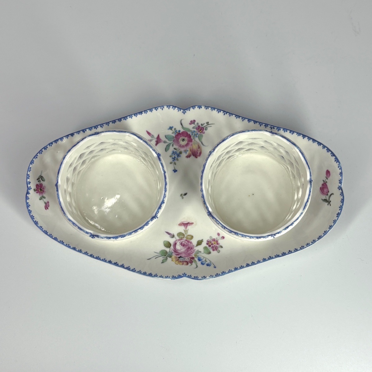 Porcelain Oil Cruet Holder From Mennecy—eighteenth Century-photo-6