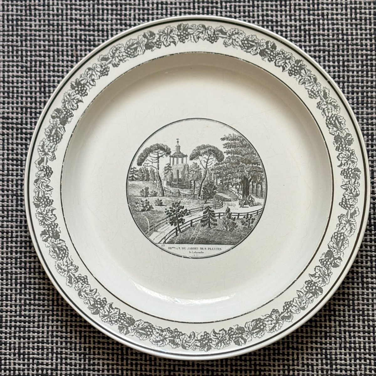 Ensemble de 19 faïences fines Stone et Coquerel et de Creil - Début du XIXe siècle-photo-3