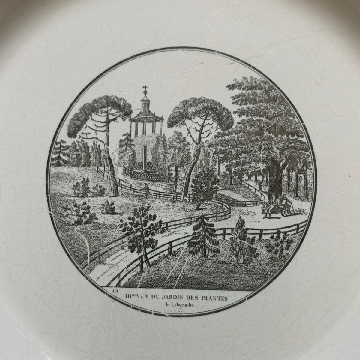 Ensemble de 19 faïences fines Stone et Coquerel et de Creil - Début du XIXe siècle-photo-8
