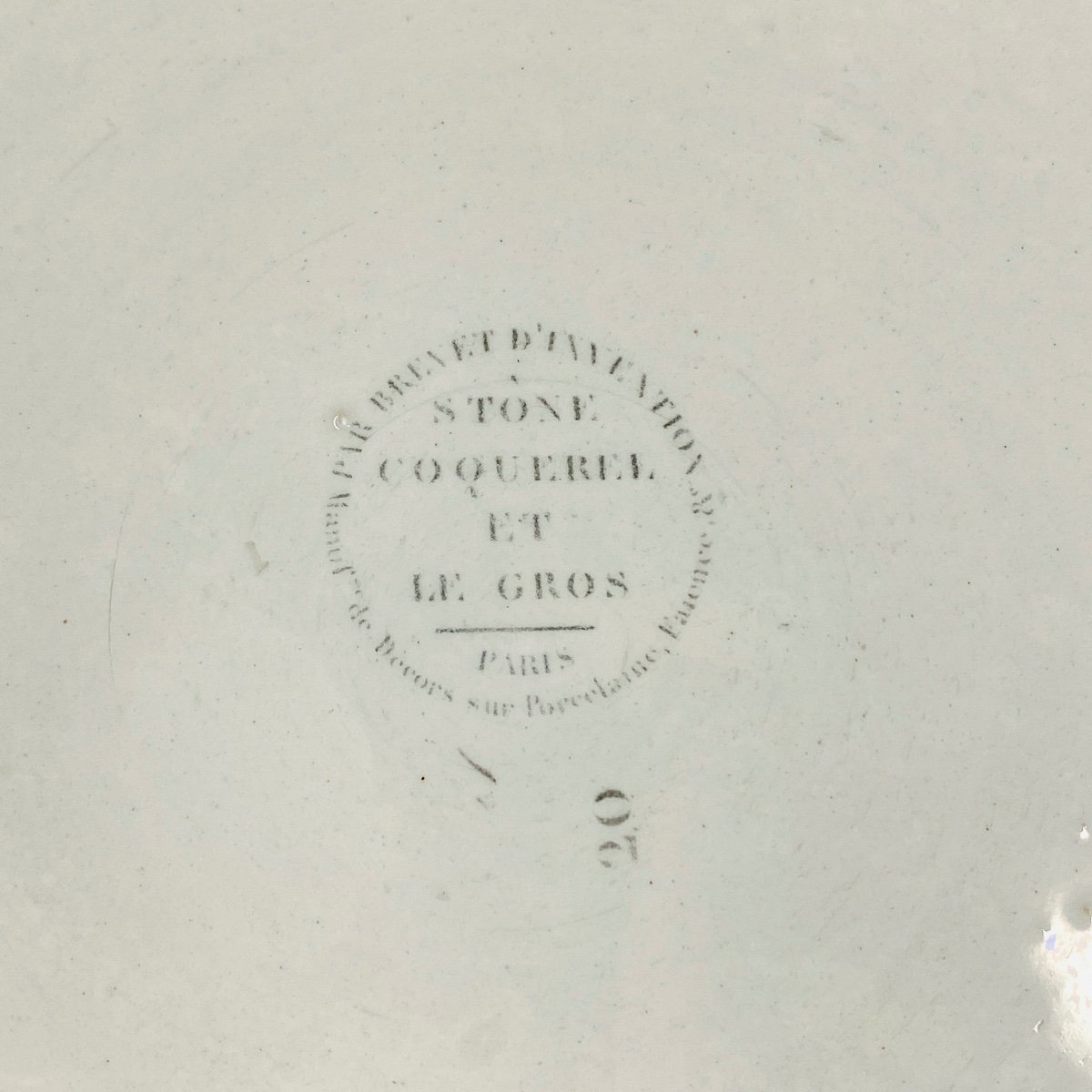 Creil - Jatte décorée en grisaille - Début du XIXe siècle-photo-4