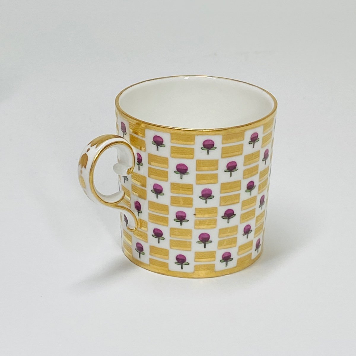 Sèvres - Tasse litron et sa soucoupe en porcelaine dure - XVIIIe siècle-photo-5