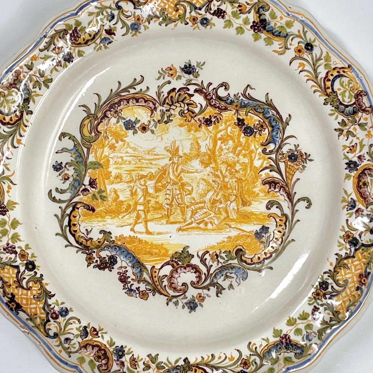 Marseille - Dish Decorated With A Scene From The Life Of Don Quixote - Eighteenth Century-photo-3