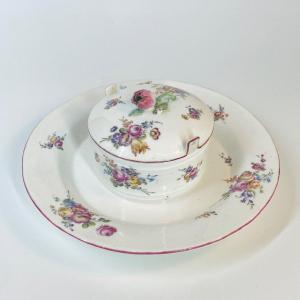 Mennecy - Soft Porcelain Butter Dish - Eighteenth Century