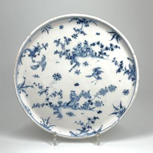 Tray On Pedestal From Moustiers - 18th Century