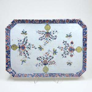 Rouen Earthenware Cabaret Table Top - First Quarter Of The Eighteenth Century