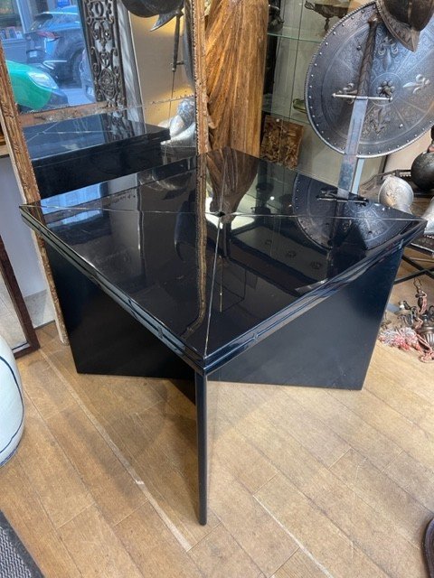 Maison Jansen Black Lacquered Table