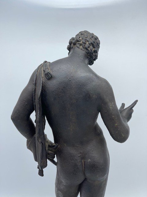 Bronze Sculpture Of Narcissus Or Dionysus-photo-5